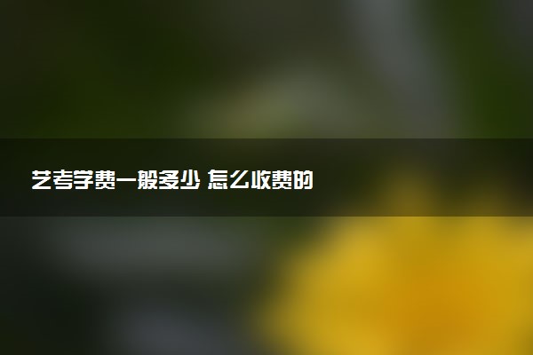艺考学费一般多少 怎么收费的