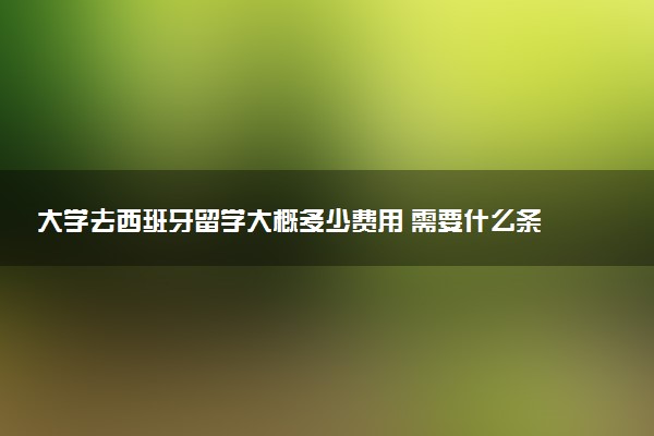 大学去西班牙留学大概多少费用 需要什么条件