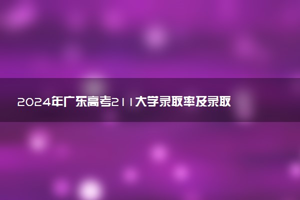 2024年广东高考211大学录取率及录取人数是多少