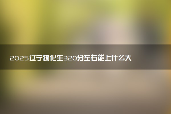 2025辽宁物化生320分左右能上什么大学 可以报考的院校名单