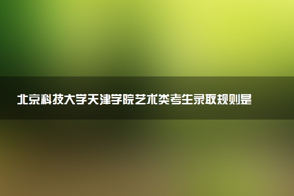 北京科技大学天津学院艺术类考生录取规则是怎样的 有哪些要求