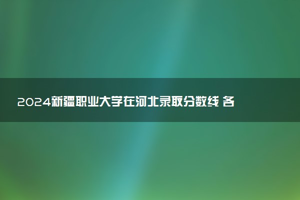2024新疆职业大学在河北录取分数线 各专业分数及位次