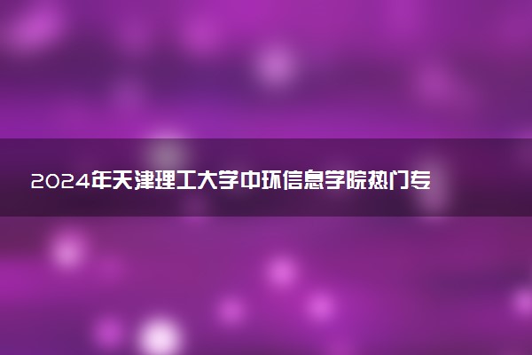 2024年天津理工大学中环信息学院热门专业全国排名 有哪些专业比较好