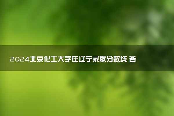 2024北京化工大学在辽宁录取分数线 各专业分数及位次