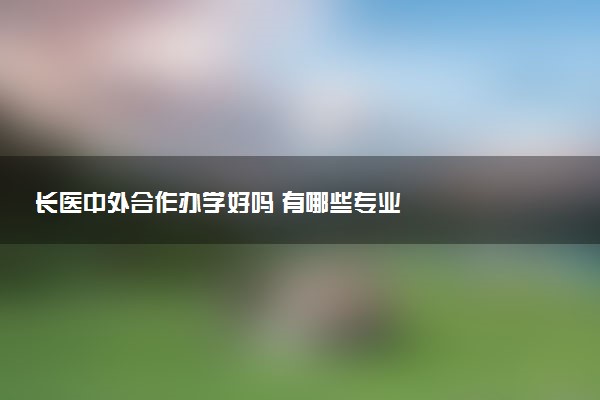 长医中外合作办学好吗 有哪些专业