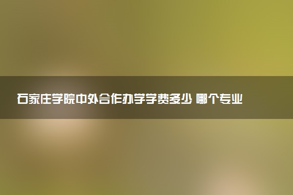 石家庄学院中外合作办学学费多少 哪个专业最好