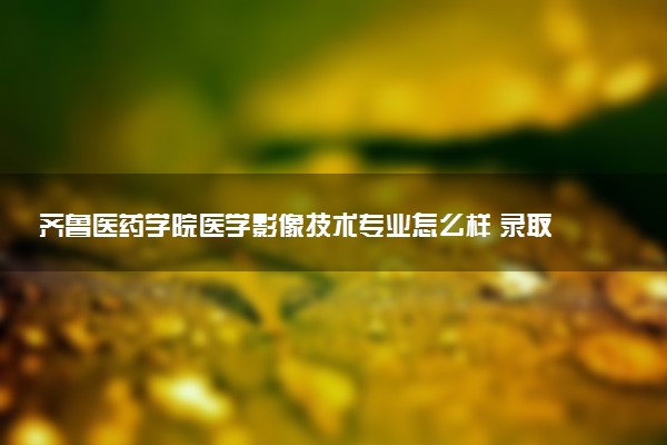 齐鲁医药学院医学影像技术专业怎么样 录取分数线多少