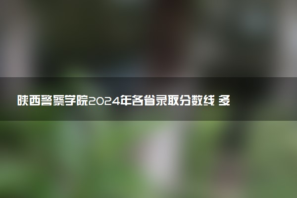 陕西警察学院2024年各省录取分数线 多少分能考上