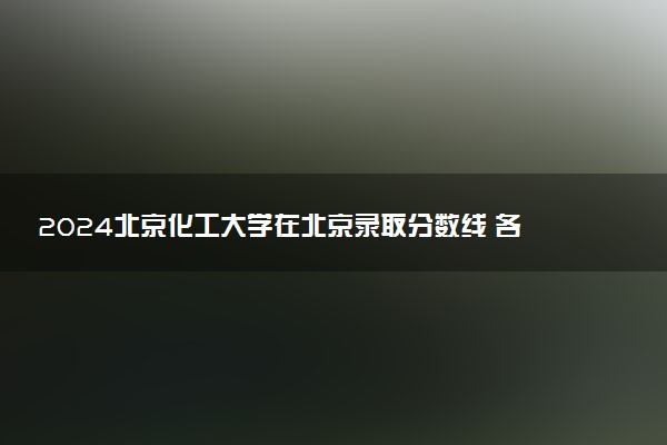 2024北京化工大学在北京录取分数线 各专业分数及位次