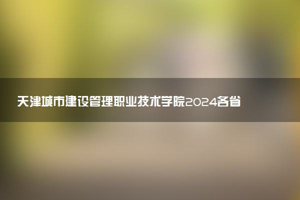 天津城市建设管理职业技术学院2024各省录取分数线及最低位次是多少