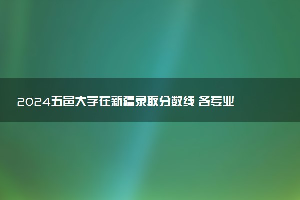 2024五邑大学在新疆录取分数线 各专业分数及位次