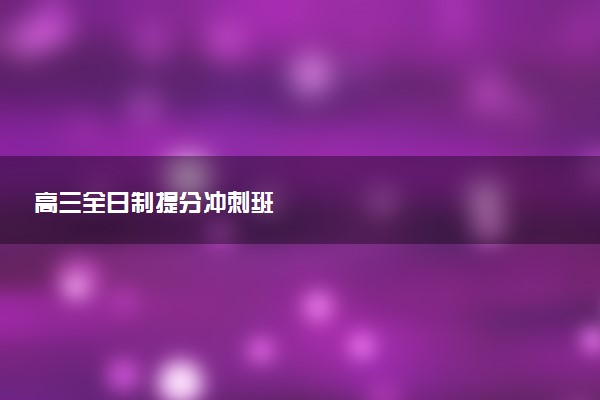 高三全日制提分冲刺班