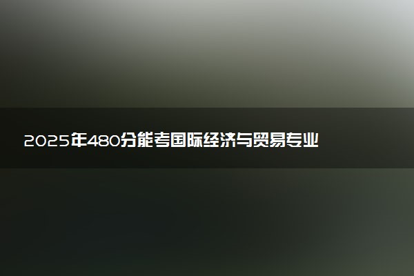 2025年480分能考国际经济与贸易专业吗 480分国际经济与贸易专业大学推荐