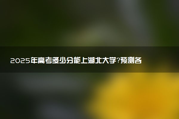2025年高考多少分能上湖北大学？预测各省份录取分数线（附2024年数据及报考指南）