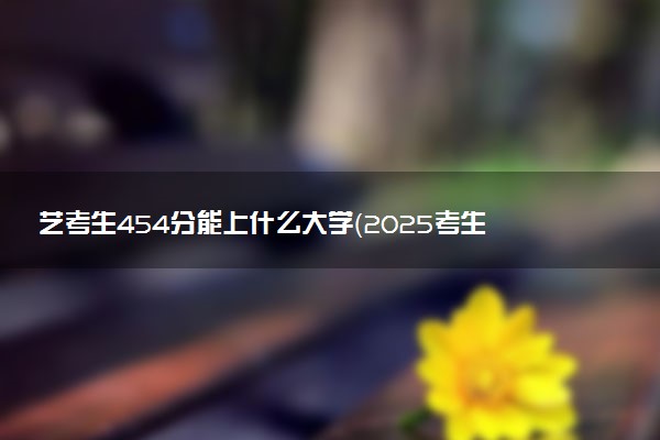 艺考生454分能上什么大学（2025考生参考）