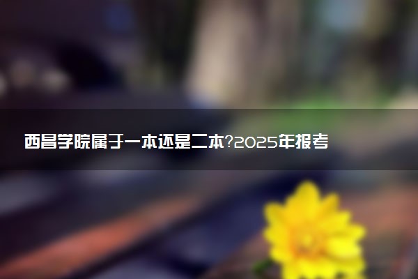 西昌学院属于一本还是二本？2025年报考建议及分数线预测