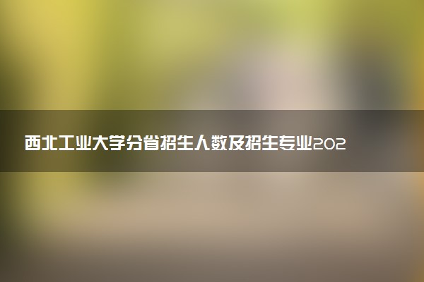 西北工业大学分省招生人数及招生专业2025年招生计划参考