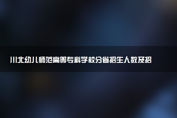 川北幼儿师范高等专科学校分省招生人数及招生专业2025年招生计划参考