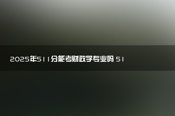 2025年511分能考财政学专业吗 511分财政学专业大学推荐