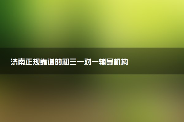 济南正规靠谱的初三一对一辅导机构
